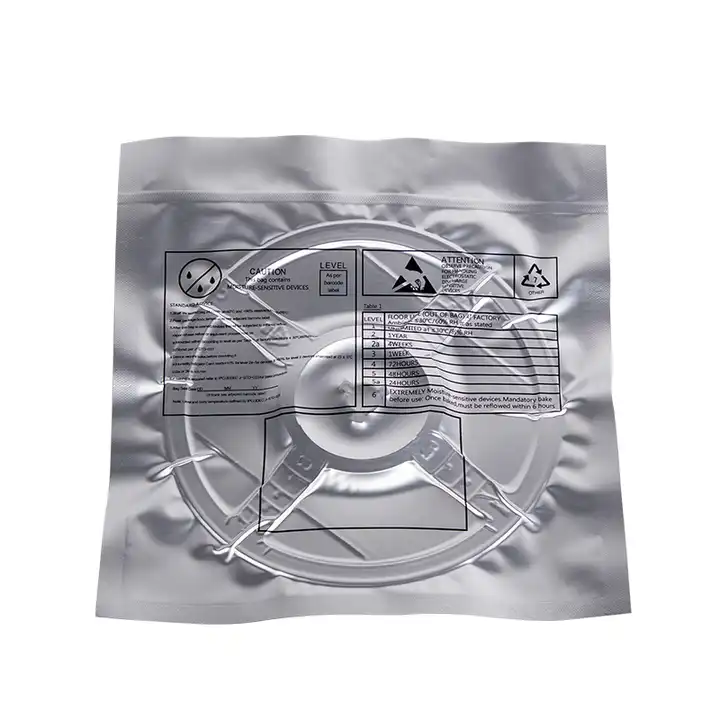 百级无尘防静电铝箔袋四层复合电子导体级防潮袋避光密封真空包装