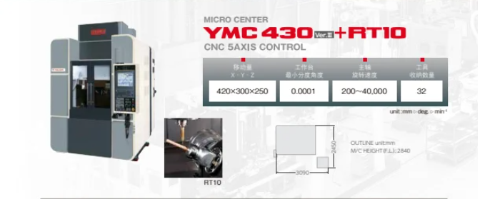 YASDA安田亚司YMC430 CNC多腔体塑胶模具加工中心