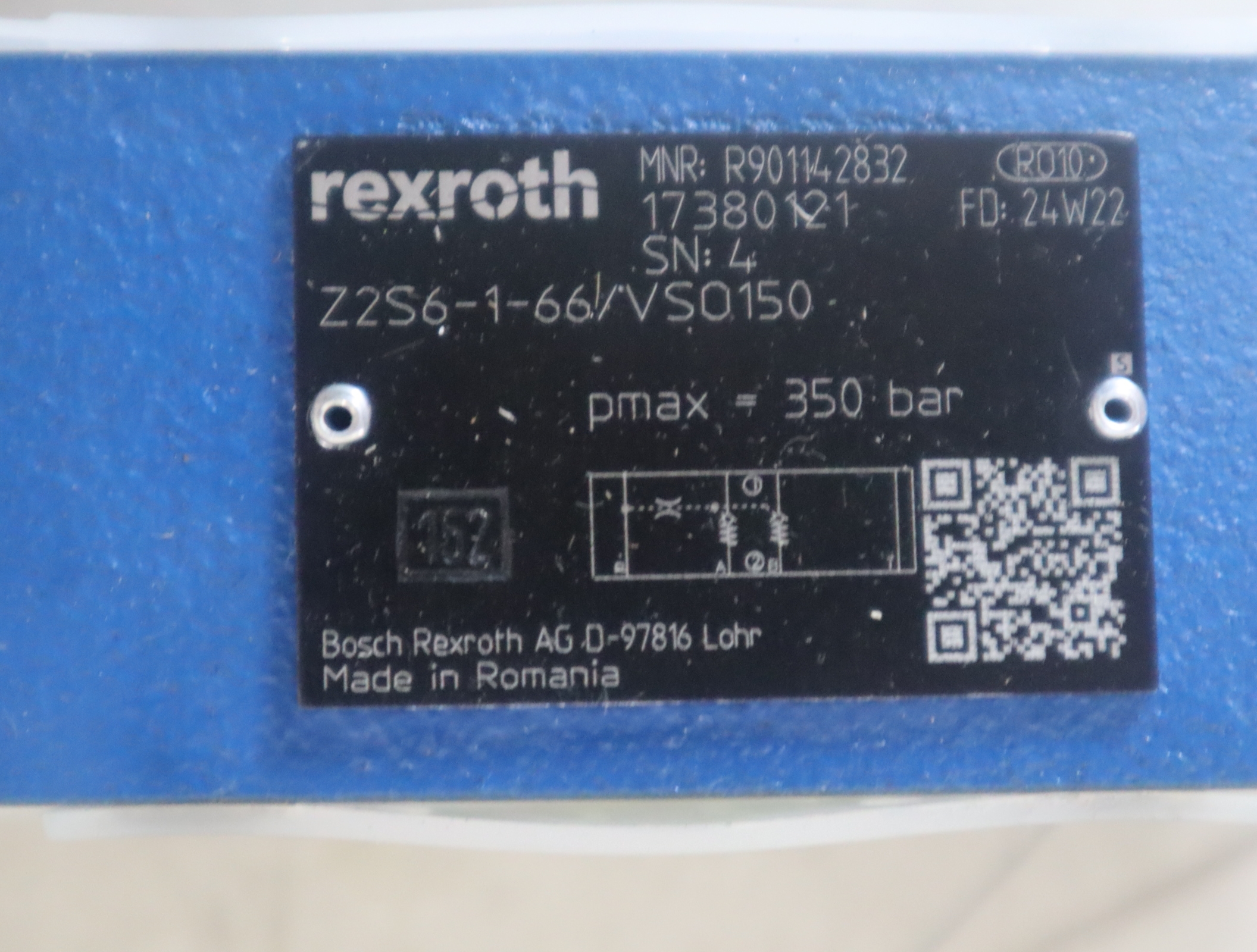 Z2S6-1-62/VSO150 R901142832 德国REXROTH力士乐Z2S6-1-64/VSO150