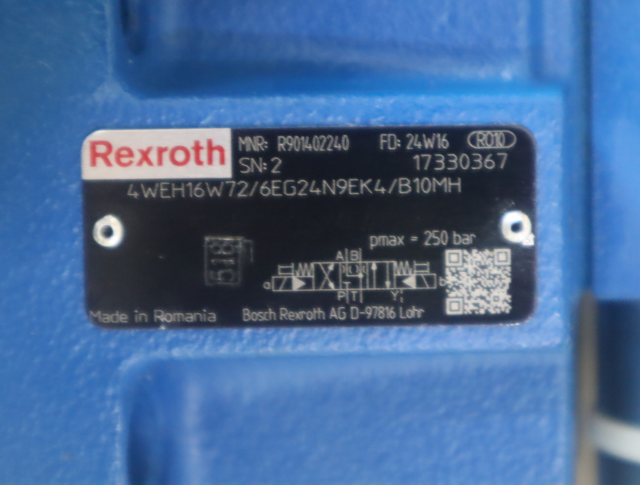 4WE6J62/EG24N9K4/B10MH R901402267 德国REXROTH力士乐电磁阀