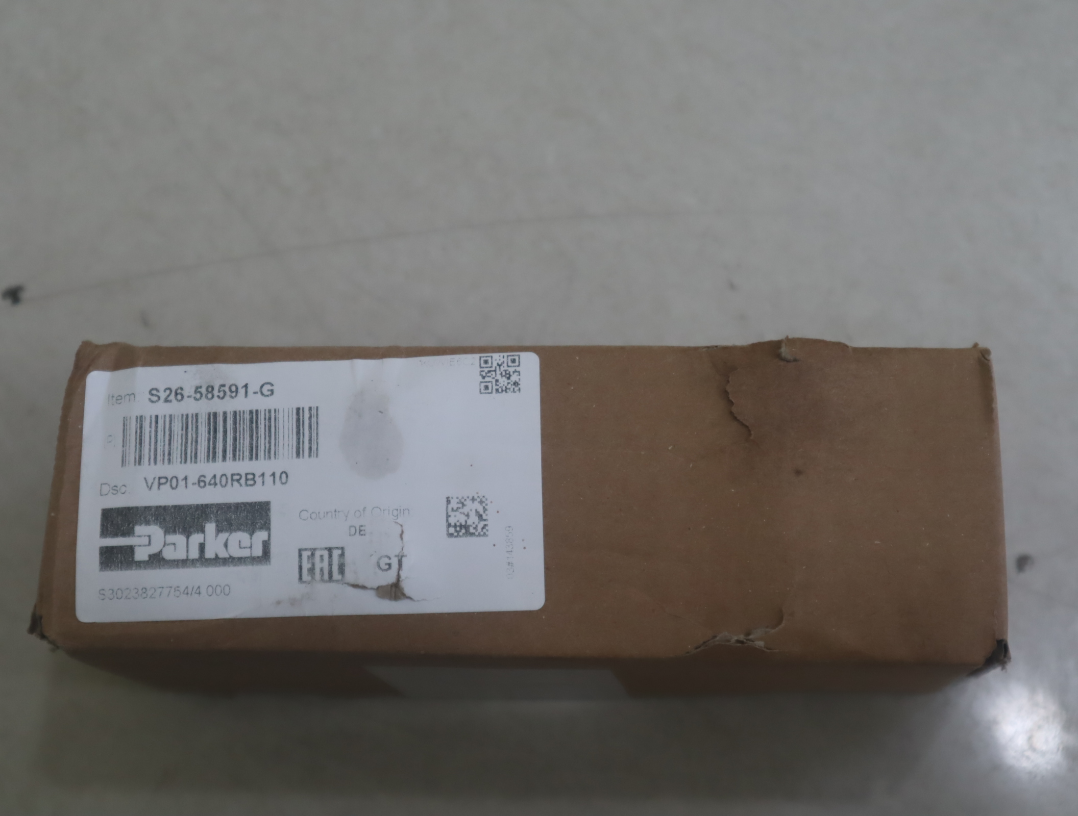 S26-58591-G VP01-640RB110 美国派克PARKER液压阀