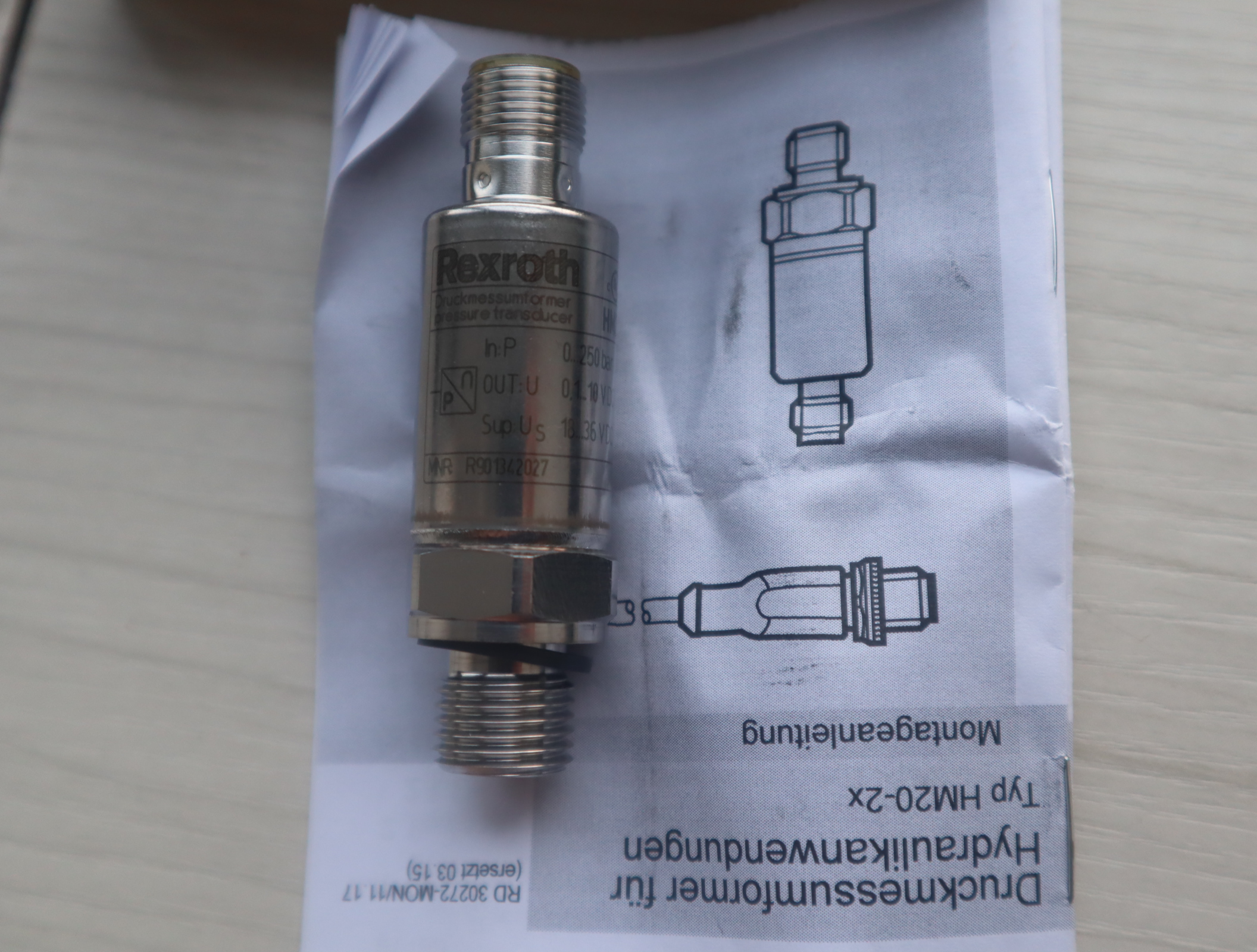 HM20-20/250-H-K35 R901342027 德国力士乐REXROTH压力传感器