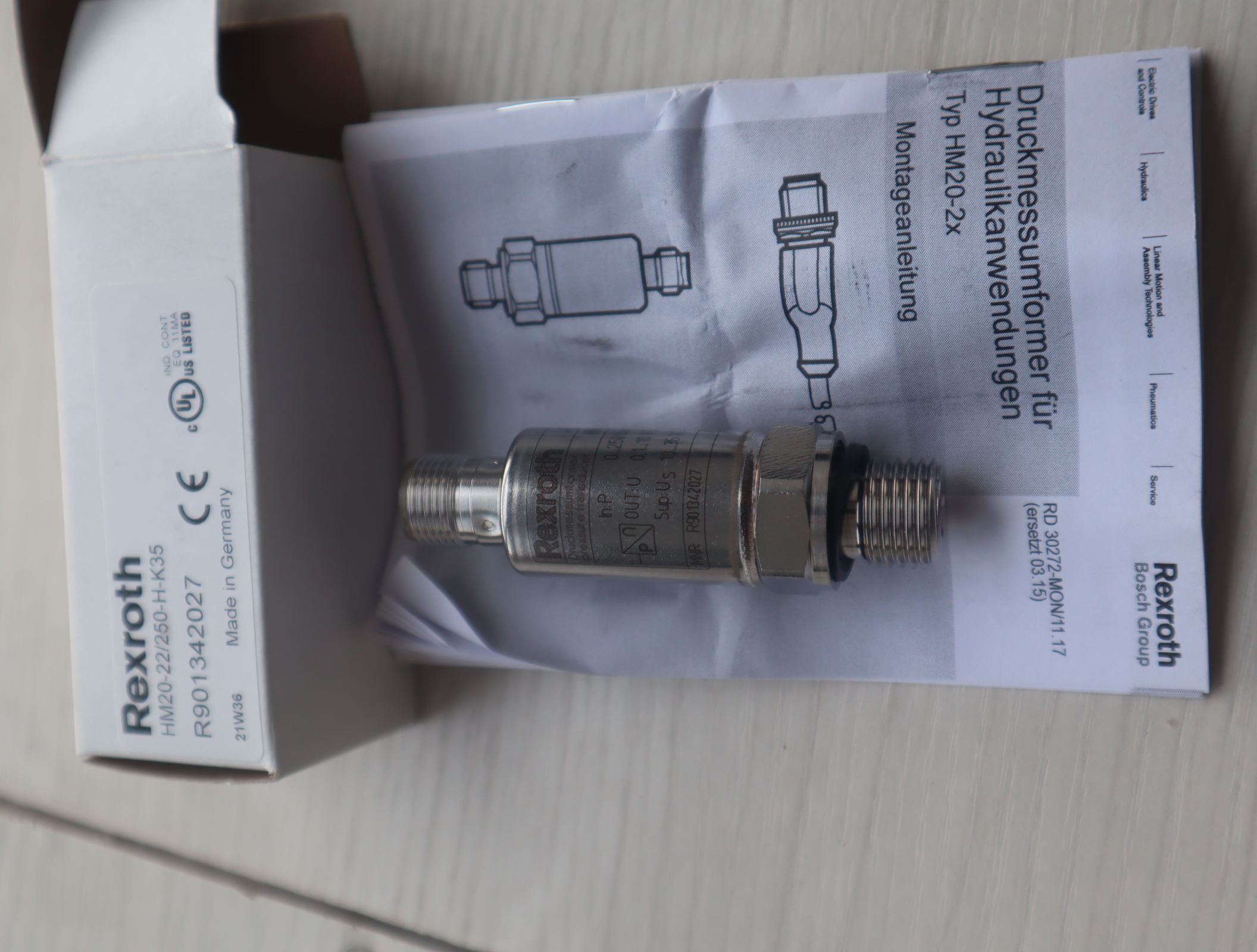 HM20-20/250-H-K35 R901342027 德国力士乐REXROTH压力传感器