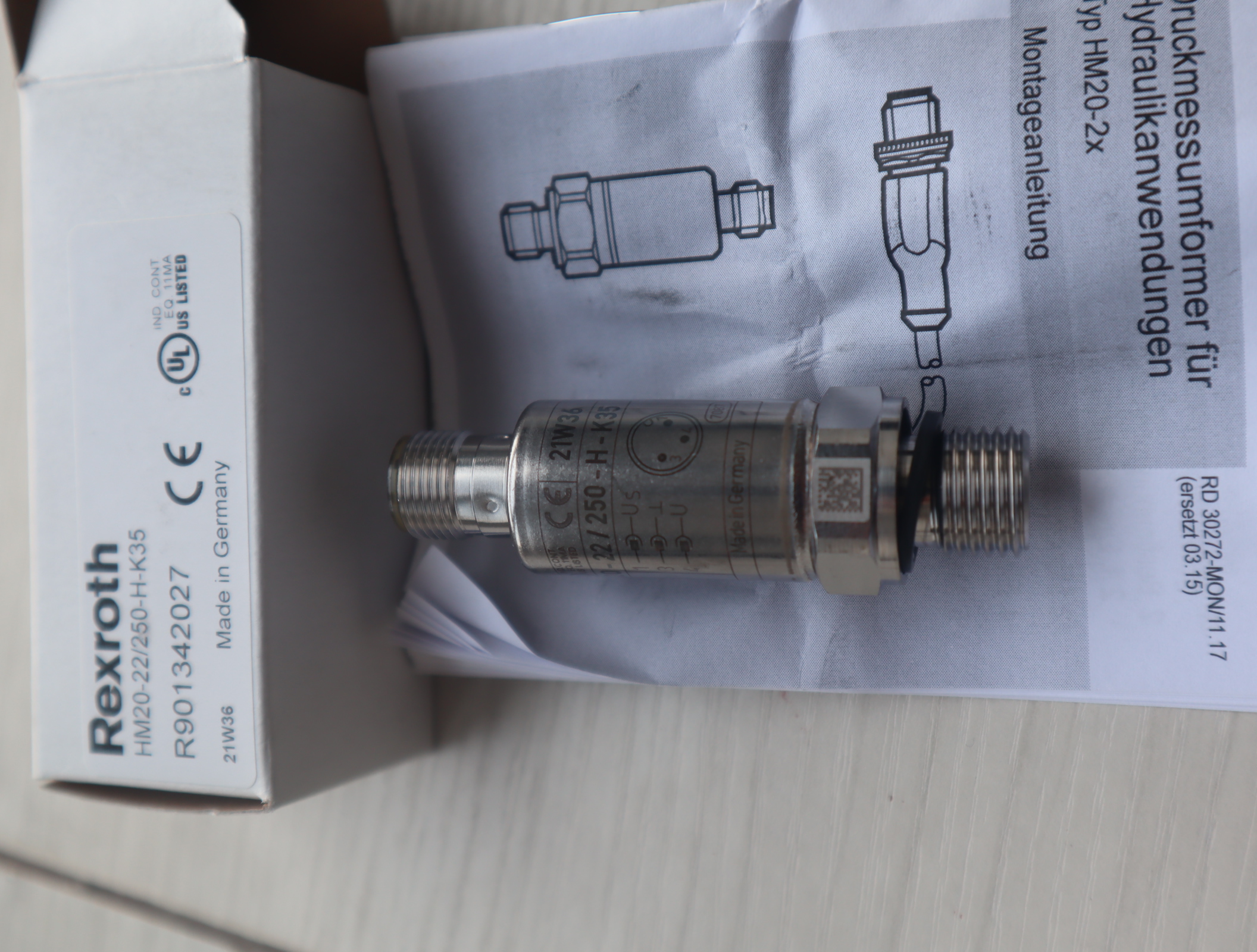 HM20-20/250-H-K35 R901342027 德国力士乐REXROTH压力传感器