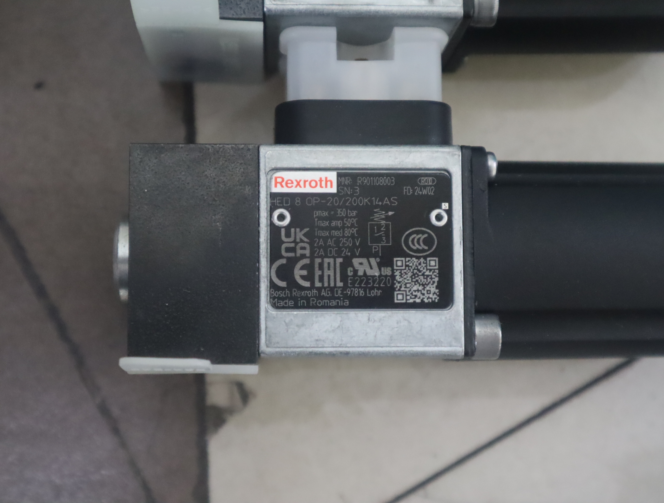 HED8OP-2X/200K14AS R901108003 力士乐REXROTH压力开关压力继电器