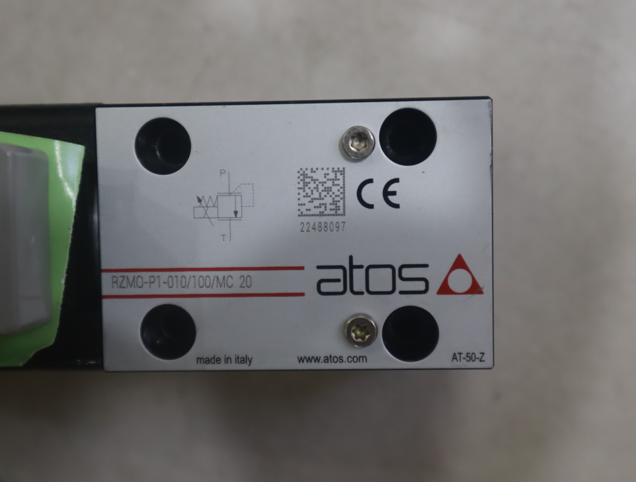 RZMO-P1-010/100/MC 20 意大利阿托斯ATOS比例溢流阀AT-50-Z