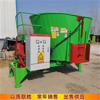 养牛场草料搅拌机 20方立式拌料机 固定式草料搅料机