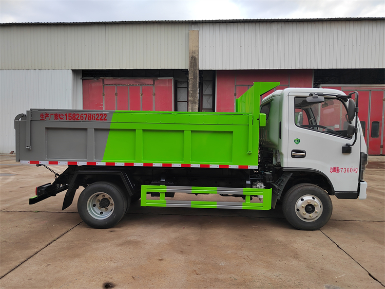 碳钢箱体蓝牌容积7.7吨粪污运输车 5吨粪渣自卸车 7+7吨18吨可定做