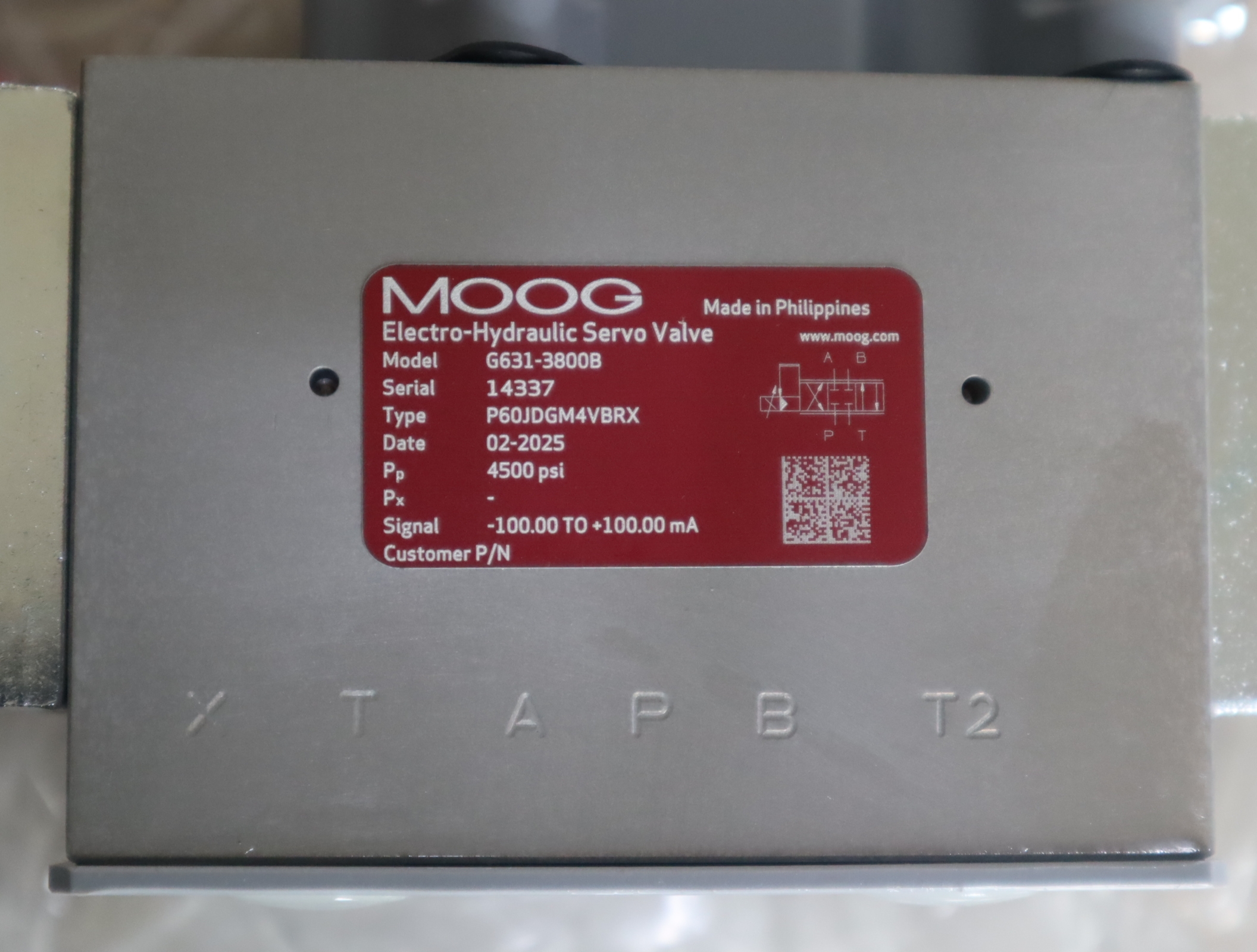 G631-3800B P60JDGM4VBRX 美国MOOG穆格伺服阀 菲律宾生产