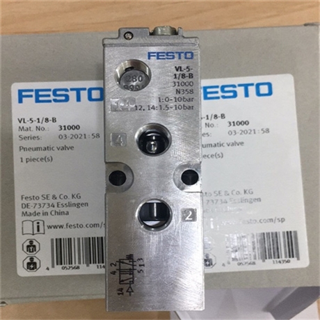 FESTO双稳态电磁阀VUVG-LK10-T32C-AT-M5-1H2L-S