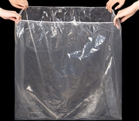 部件透明套袋束口pe袋立体四方底伸缩橡皮筋缩口松紧袋8c双面印刷