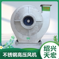 PTFE衬四氟风机，不锈钢高压型离心式通风机，配置永磁电机