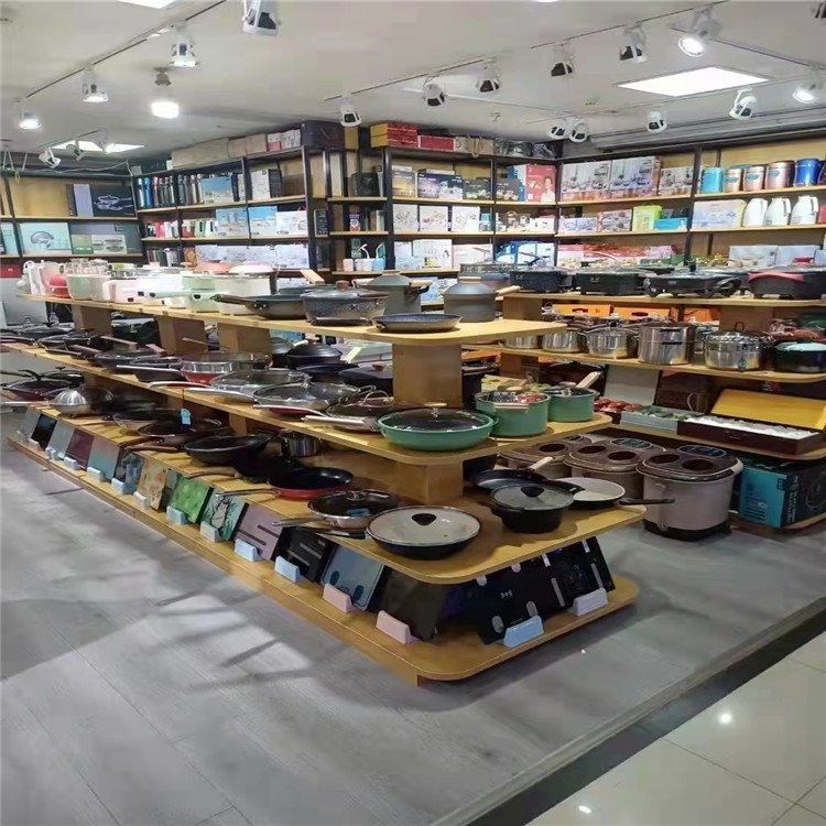 展柜厂家定制 商场整店展示柜 厨具展示柜台设计制作自有工厂加工