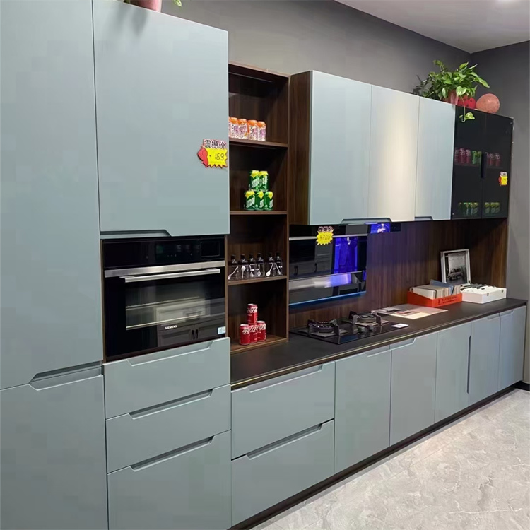 北岸展柜厂家 现代轻奢整体橱柜 风格样式新颖厨房橱柜支持定做
