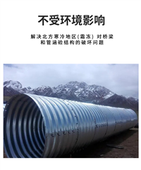 钢波纹管工程拼装镀锌钢波纹管8M