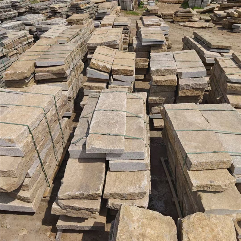 博物馆 旧石条铺地石 老石板厂家 条形花岗岩长石条