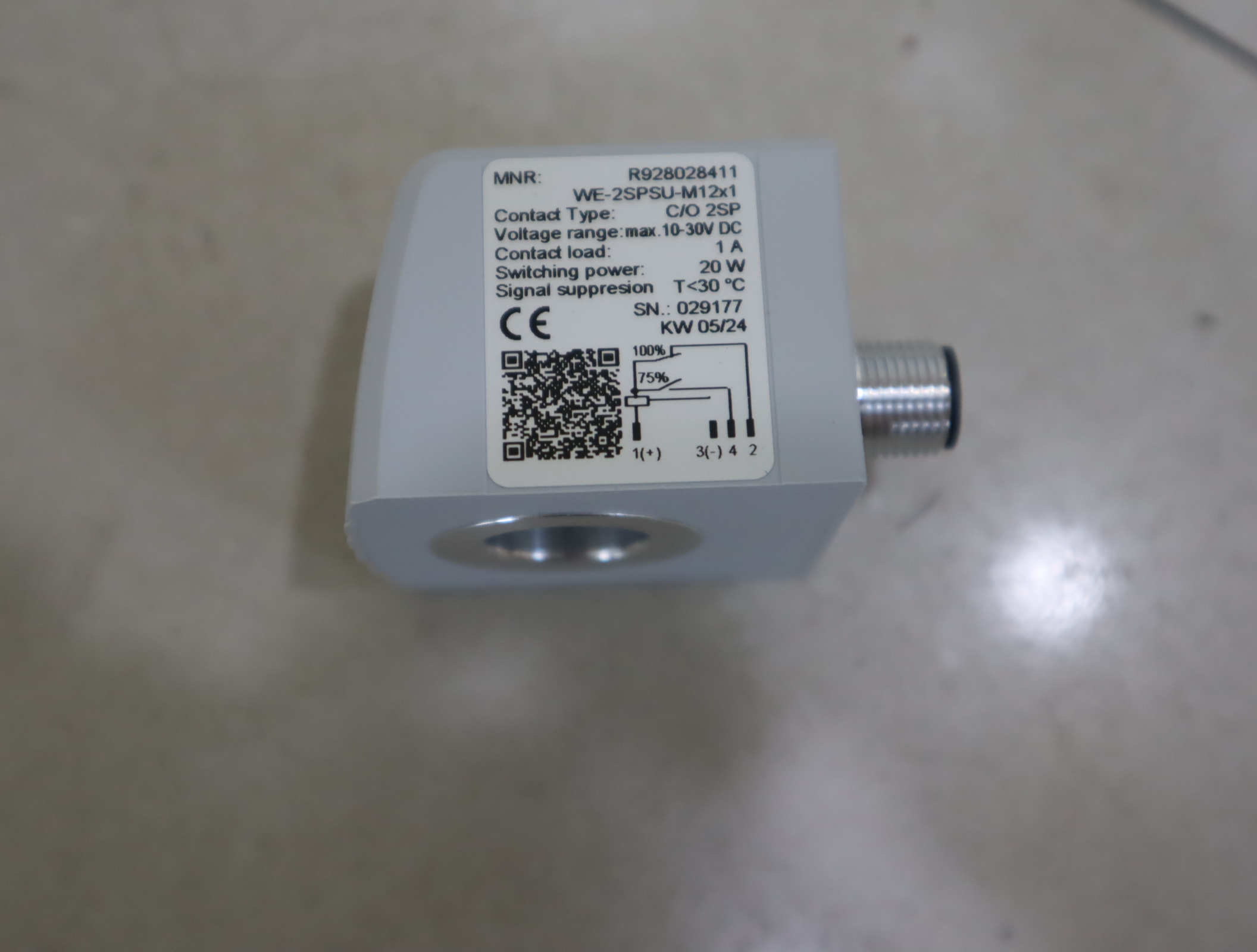 R928028411 WE-2SPSU-M12X1 汉格斯特HENGST 发讯器力士乐REXROTH