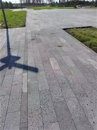 景观墙体 灰色火山岩板材 黑色火山石文化石 洞石石材