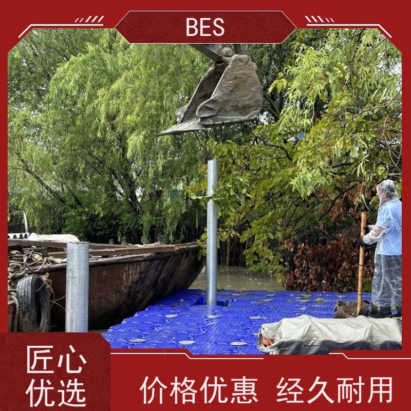 百世生态湿地浮筒码头可铺塑木地板浮动沙滩