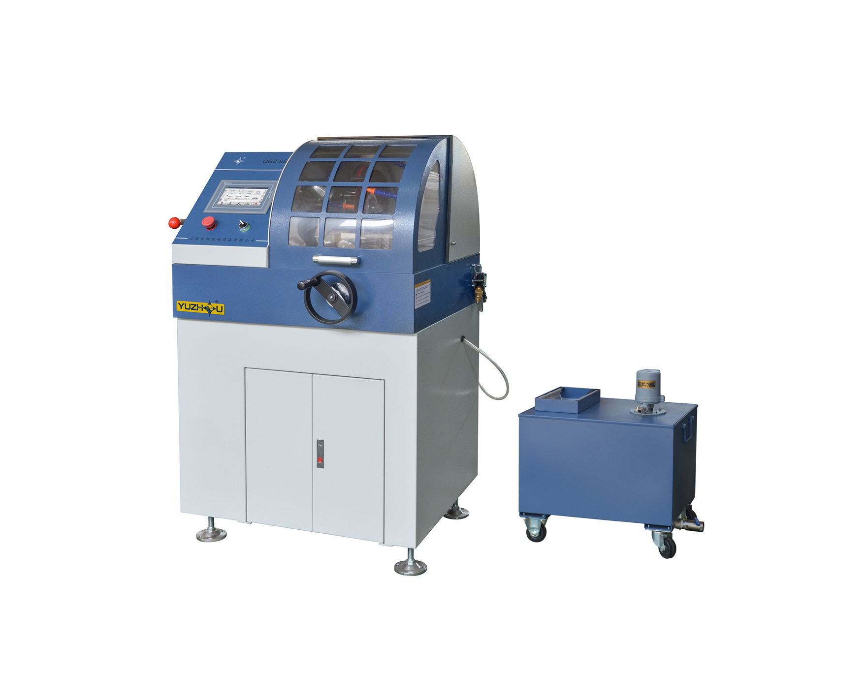 QGZ-65自动金相试样切割机 双边快速夹具移动式循环冷却水箱