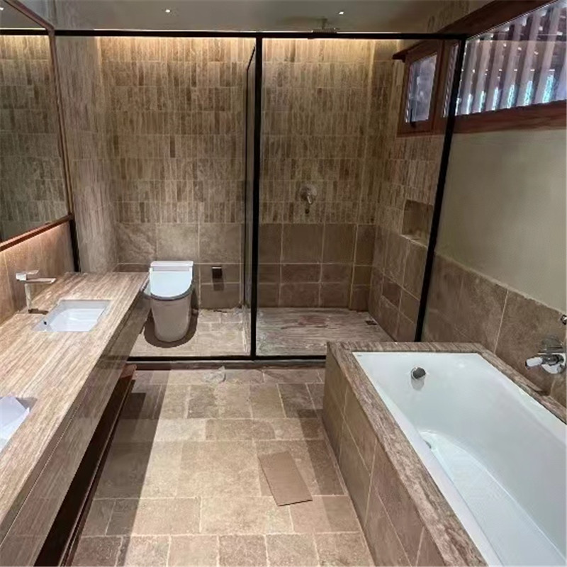 古韵新生 罗曼米黄洞石大理石 迪奥米黄莱姆石 滚磨面石材