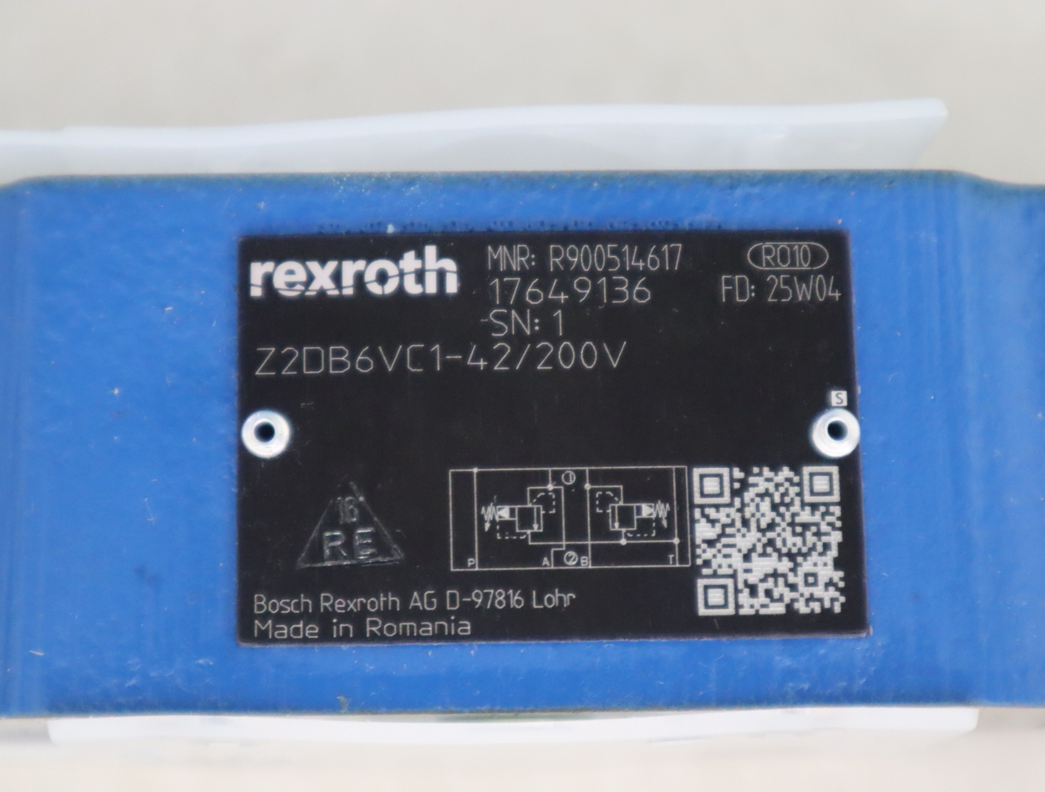 R900514617 Z2DB6VC1-42/200V Z2DB6VC1-4X/200V 力士乐REXROTH阀