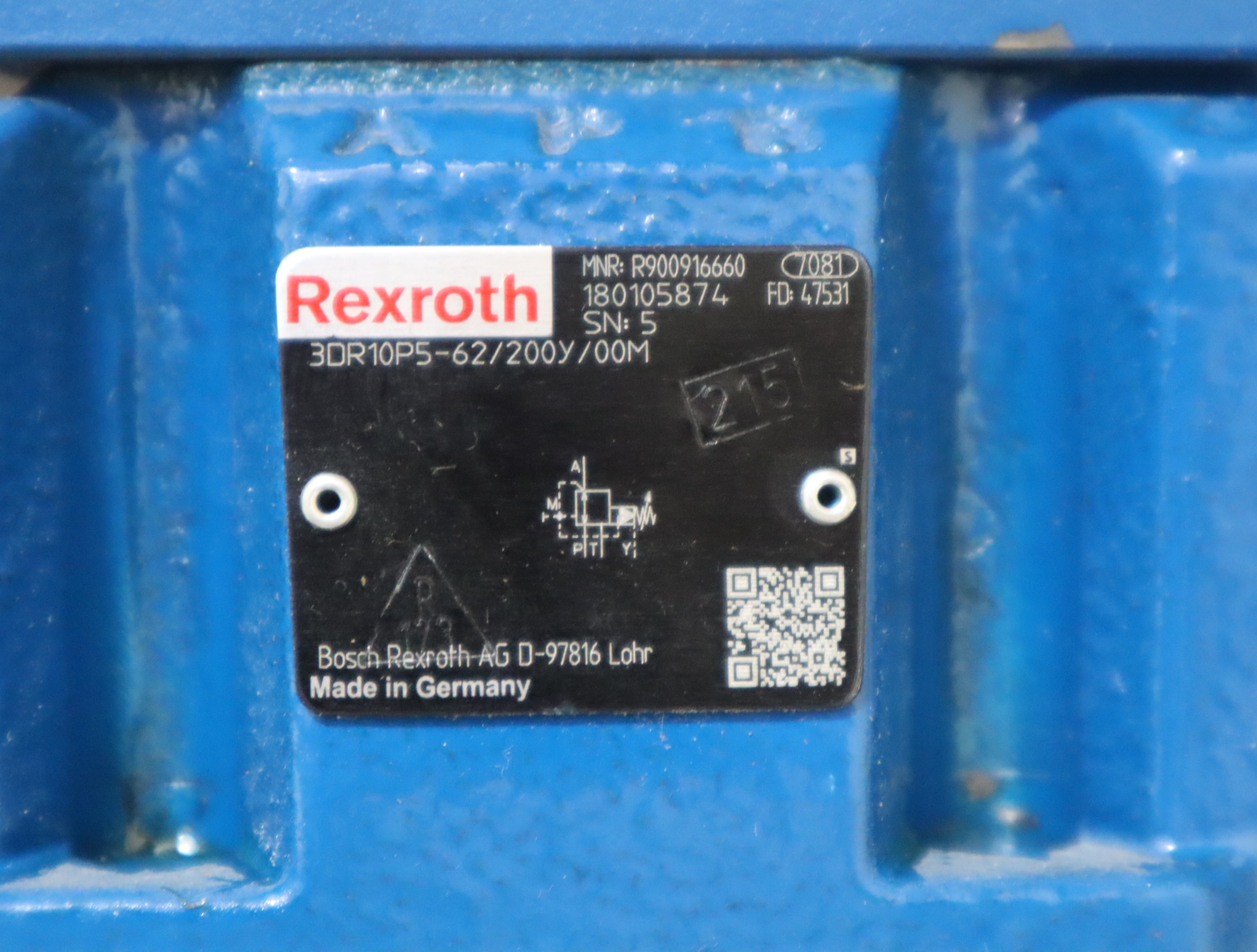 R900916660 3DR10P5-61/200Y/00M 德国力士乐REXROTH 比例减压阀