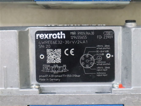 R901496430 4WREE6E32-31/V/24A1 德国力士乐REXROTH比例阀