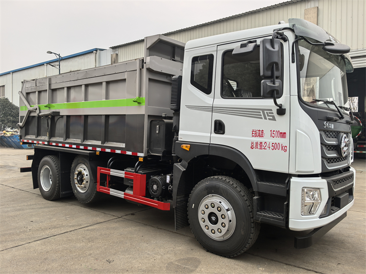 东风华神三轴21立方粪污粪肥自卸车 液压控制后门