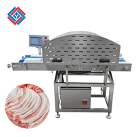 鸡胸肉水平分层切片机160P 猪腰子牛舌水平切片机厂家 九盈机械