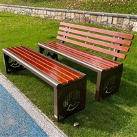 黄冈商业街广场凳子,铁艺带雕花园林椅子,铁艺带雕花园林椅子