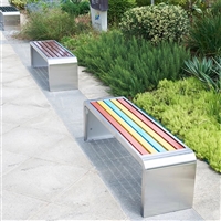 鹰潭户外公园塑木条长椅,多人带靠背坐凳,多人带靠背坐凳