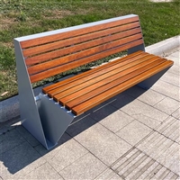 辽阳户外公园塑木条长椅,多人带靠背坐凳,多人带靠背坐凳