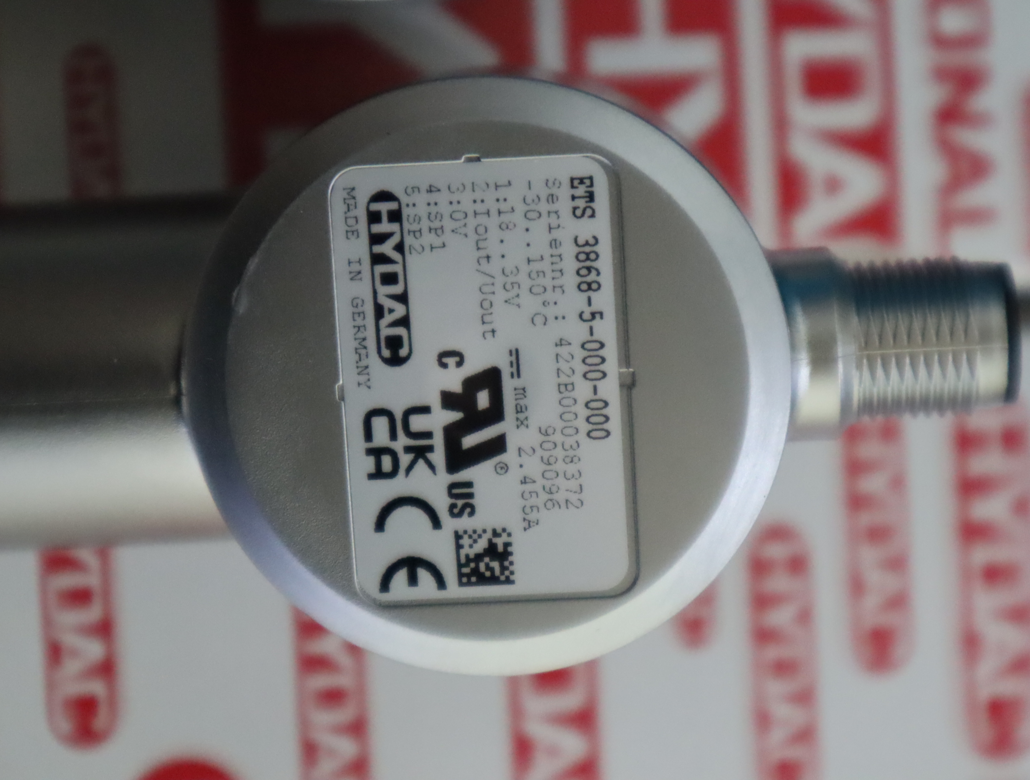 909096 ETS 3868-5-000-000 extern 贺德克HYDAC压力温度传感器