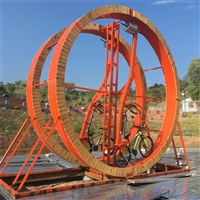 户外360度旋转双人自行车 景区公园旋转自行车