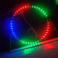 农庄亲子双人旋转自行车 户外360度旋转自行车灯光款