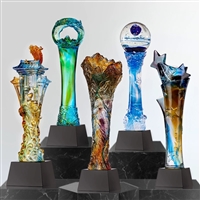 個人表彰水晶獎杯 頒獎禮品定制創(chuàng)意