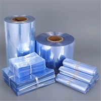 pvc异形收缩膜 低温热收缩对折交联膜L型机用透明热封真空塑料薄膜