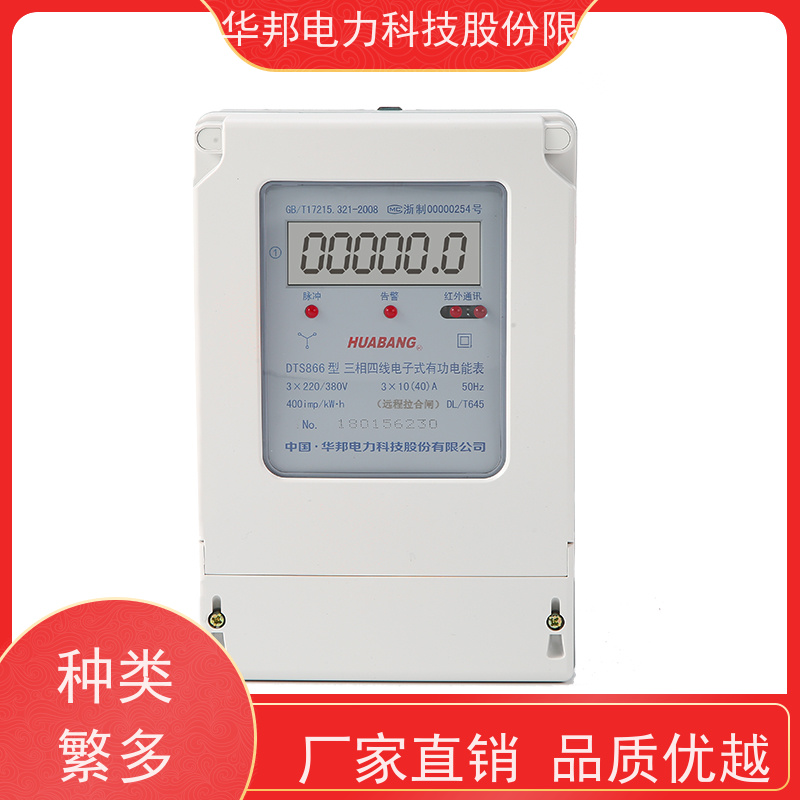 华邦电力科技 三相交流 DTS866远抄电能表 具备RS-485通信接口