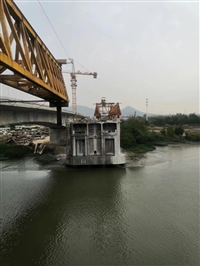 肇庆铁路跨线桥切割