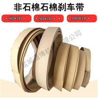 100mm 20mm船用无石棉铜丝刹车带220*20橡胶耐磨铜丝树脂 