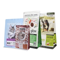 定制铝箔猫粮包装袋码垛高压PE防滑袋印压防滑孔透气孔浮雕印刷袋