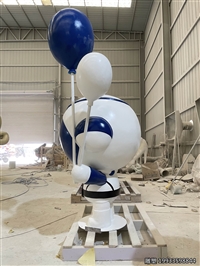 玻璃钢太空气球人物造型景观雕塑