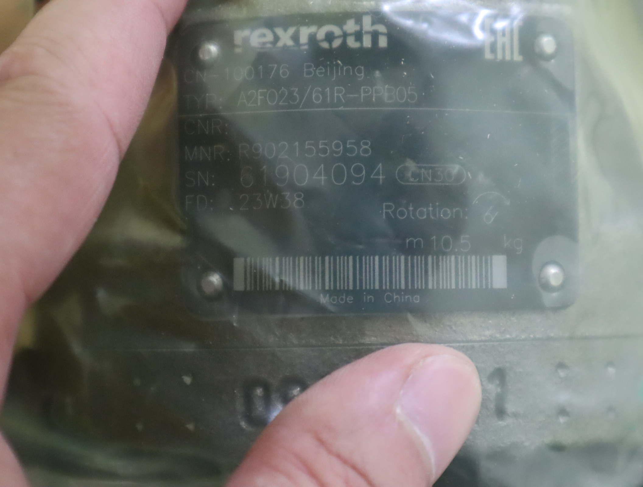 A2FO23/61R-PPB05 R902155958 德国力士乐REXROTH径向斜轴柱塞泵