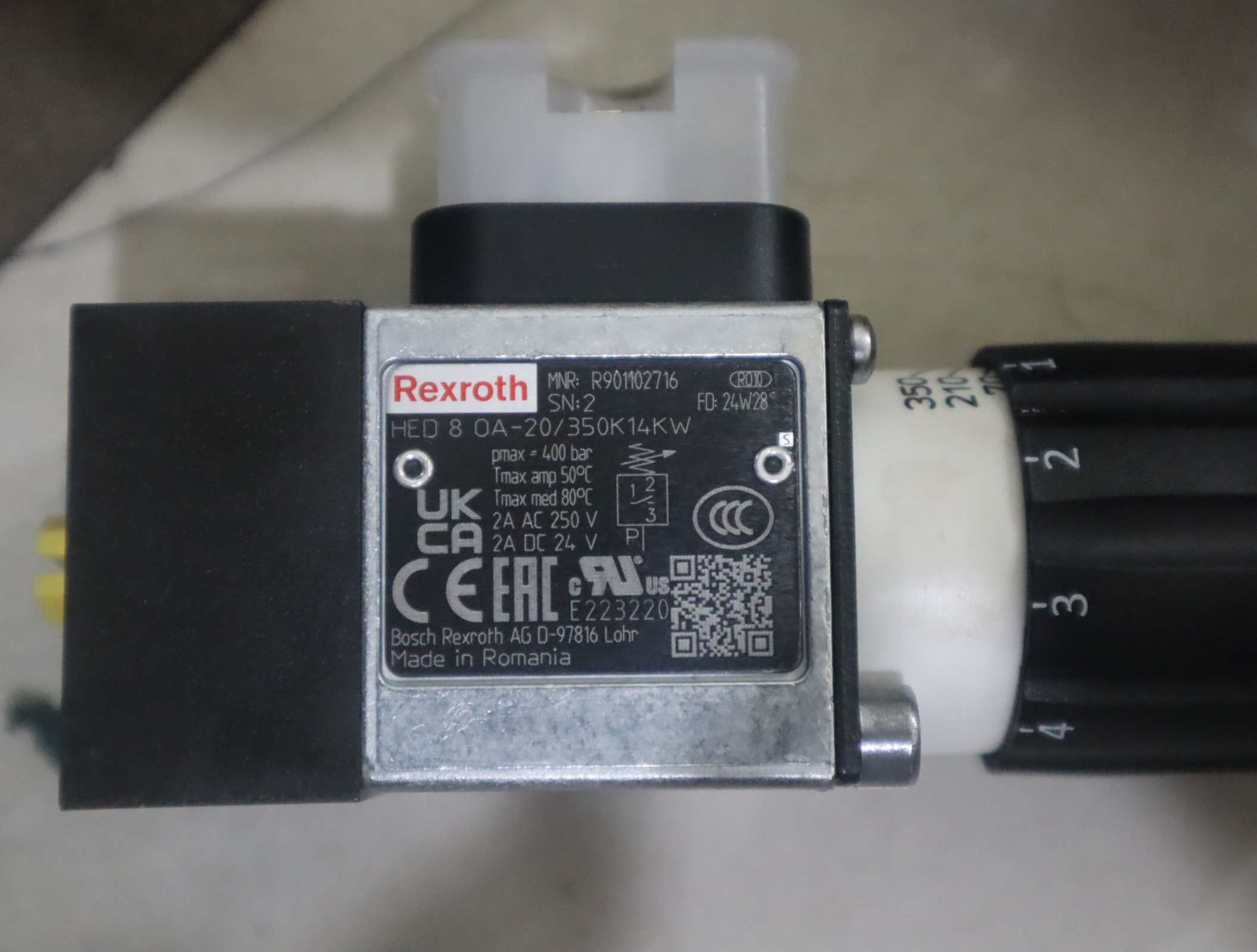 HED8OA-2X/350K14KW R901102716 力士乐REXROTH压力开关压力继电器