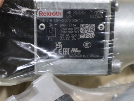 HED8OP-20/200K14 R901102721 力士乐REXROTH压力开关继电器