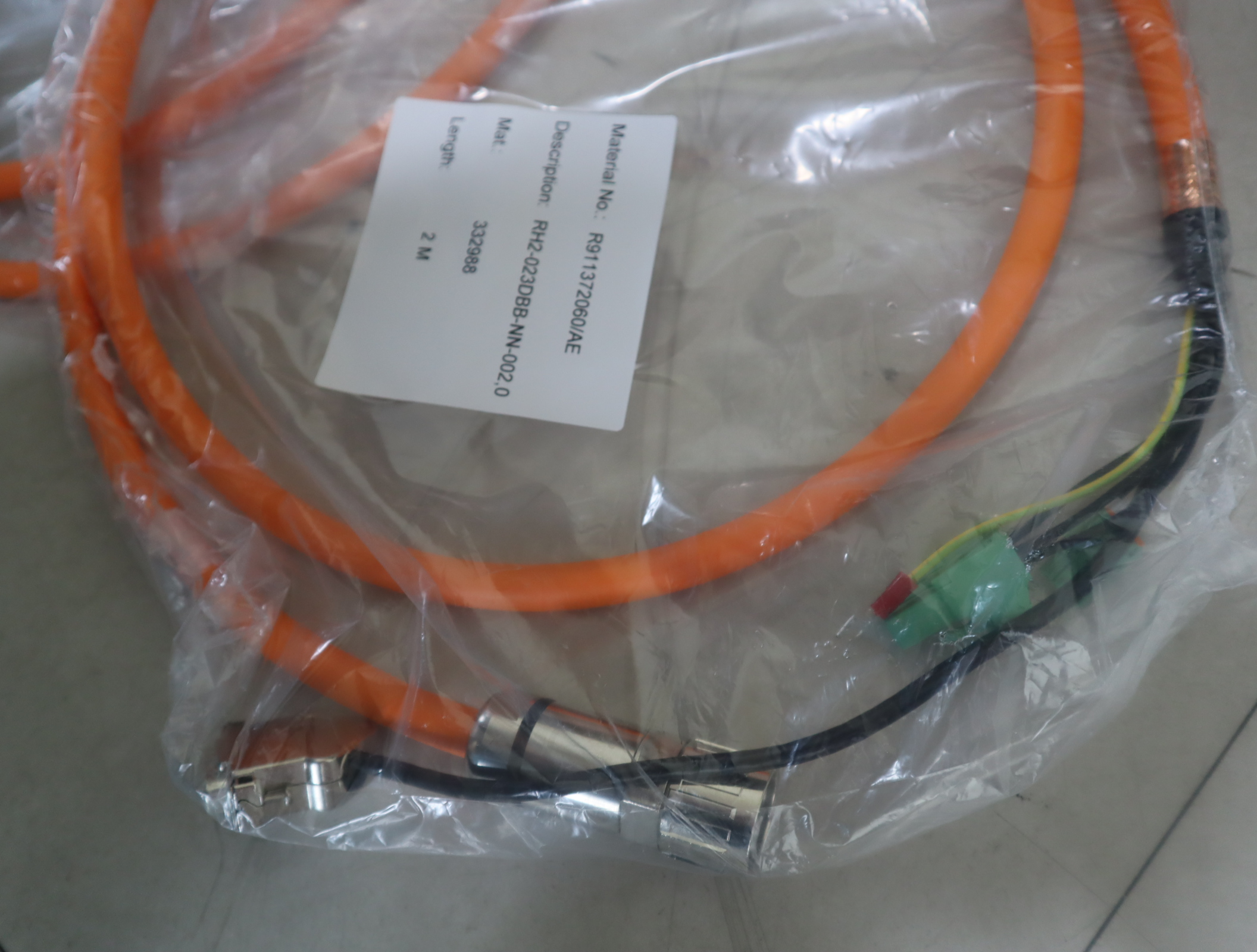 R911372060/AE RH2-023DBB-NN-002.0 332088 力士乐REXROTH电缆