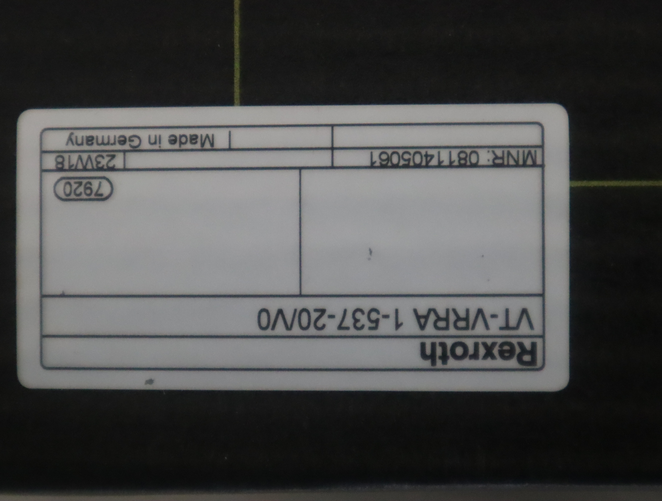 VT-VRRA 1-537-2X/V0 0811405061 德国力士乐REXROTH放大器