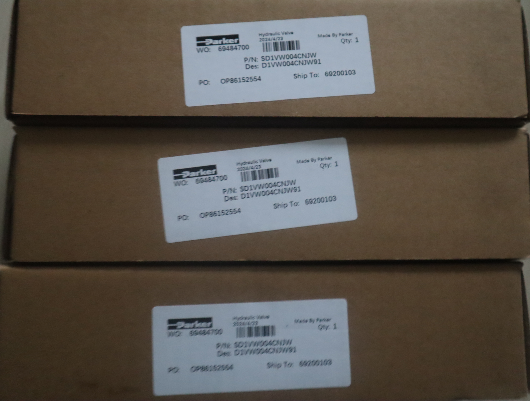 SD1VW004CNJW 美国派克PARKER电磁阀 D1VW004CNJW91