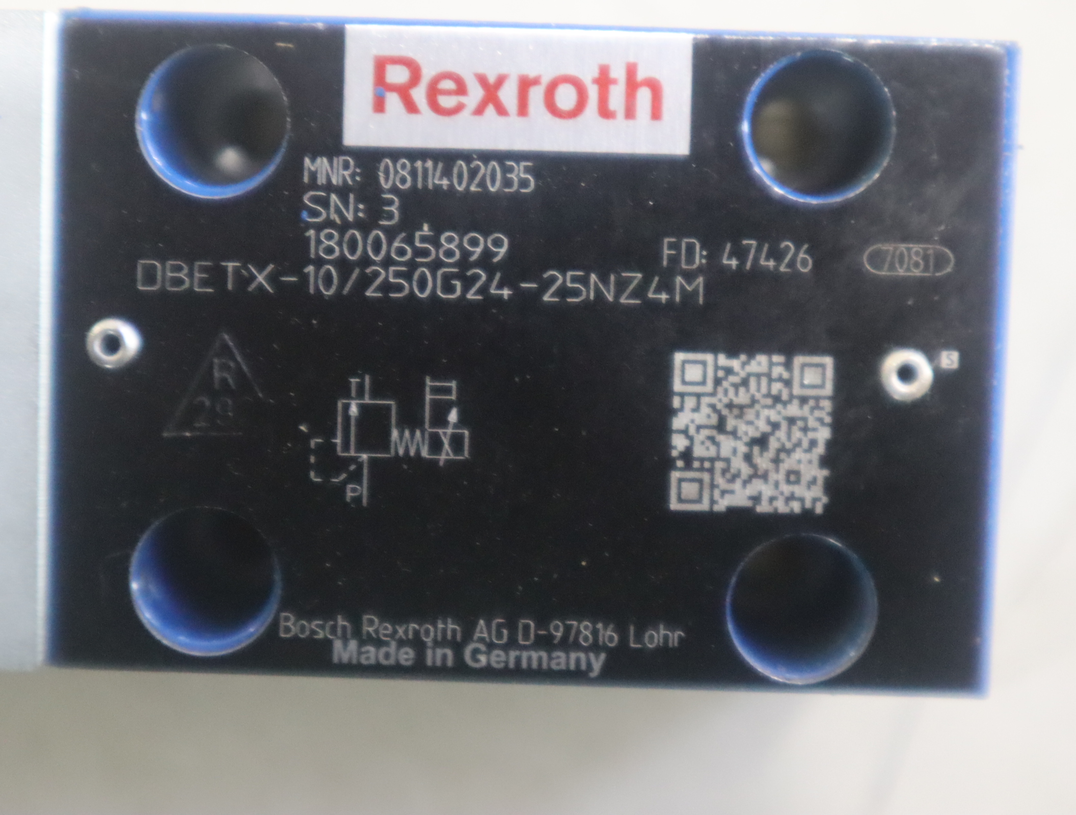 0811402035 DBETX-10/250G24-25NZ4M 德国力士乐REXROTH比例阀